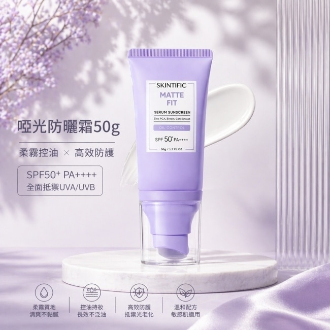SKINTIFIC啞光防曬霜50g image