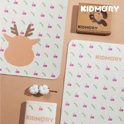 KIDMORY 【KIDMORY】特有種寶寶防水保潔墊-梅花鹿 KM-535-BG