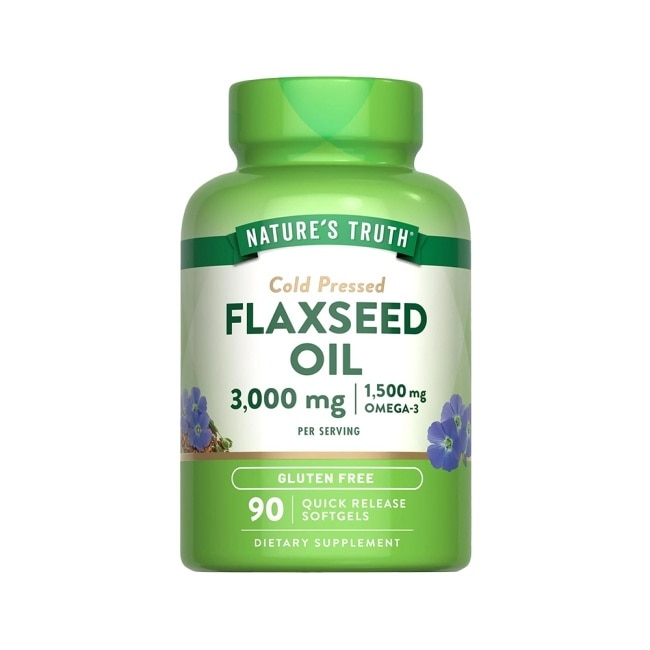 綠萃淨 冷壓亞麻仁油含Omega-3軟膠囊(90粒/瓶)