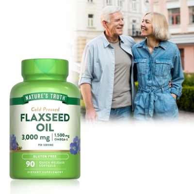 NATURESTRUTH 綠萃淨 冷壓亞麻仁油含Omega-3軟膠囊(90粒/瓶)