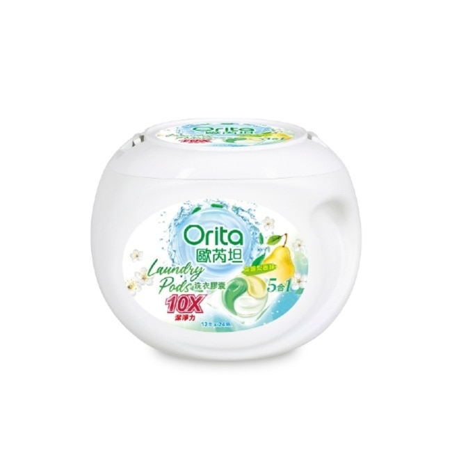 歐芮坦英國梨抗菌洗衣膠囊24入
