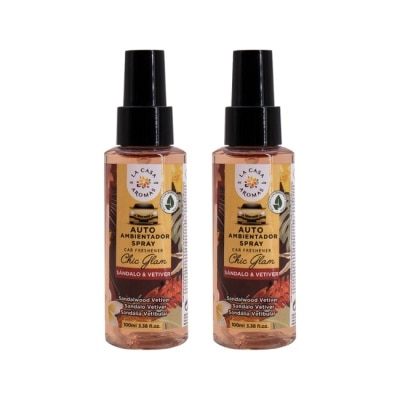 LACASA LA CASA 西班牙檀香與香根草車用清新噴霧 100ml-2入