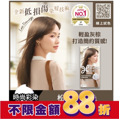 莉婕Liese 莉婕泡沫染髮劑 松果灰棕色