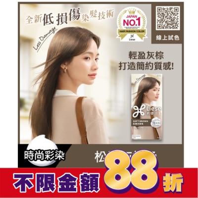 莉婕Liese 莉婕泡沫染髮劑 松果灰棕色
