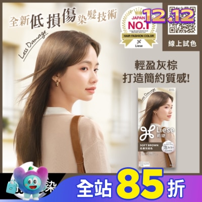 莉婕Liese 莉婕泡沫染髮劑 松果灰棕色