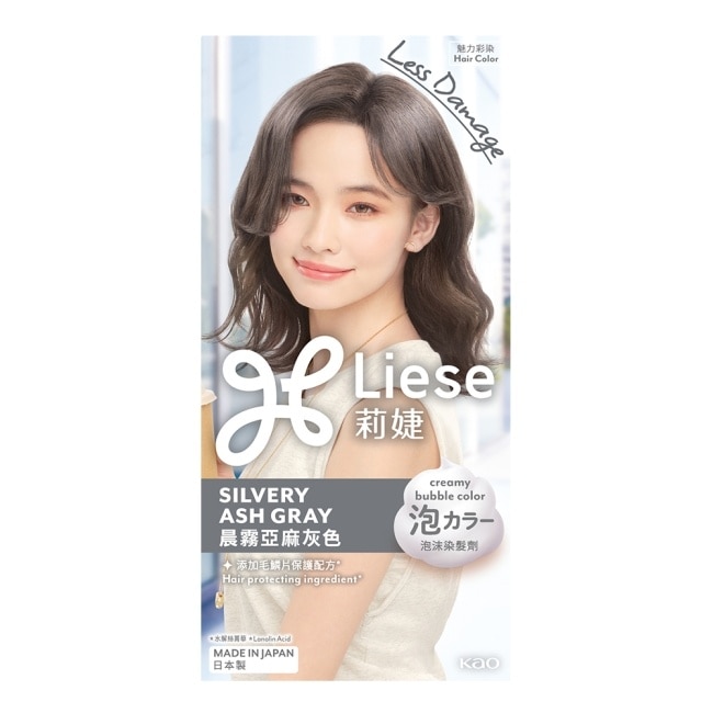 莉婕泡沫染髮劑 晨霧亞麻灰色