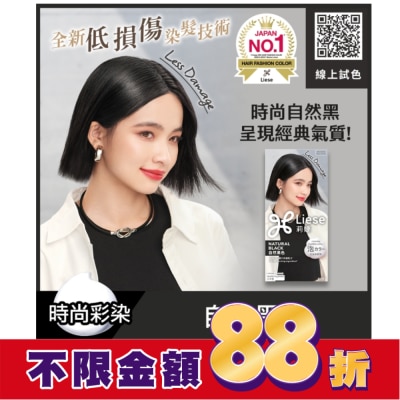 莉婕Liese 莉婕泡沫染髮劑 自然黑色