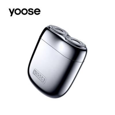 yoose有色 yoose Mini 2.0 全合金隨身電動刮鬍刀 電鍍銀