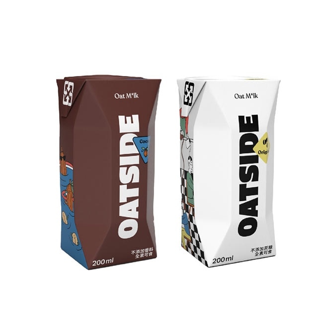 【OATSIDE】原味x1箱+可可x1箱(200mlx24瓶/箱)