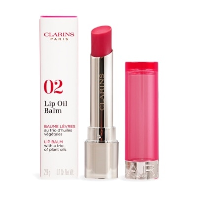 CLARINS CLARINS 克蘭詩 彈潤植萃固態美唇油 #02烟粉薔薇(2.9g)-國際航空版