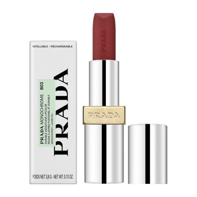 PRADA PRADA 革紋極霧唇膏 3.8g #B03 Mahogany