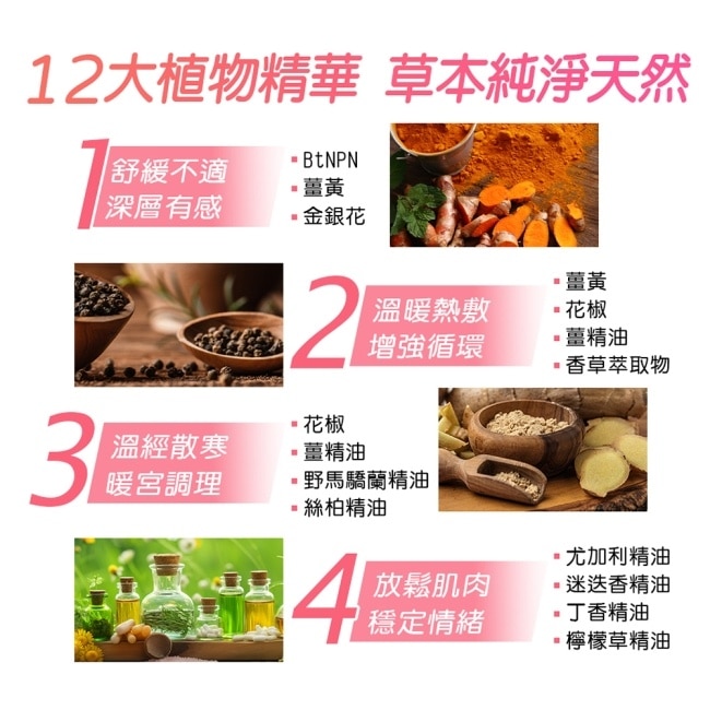 BtNPN植物奈米貼片(溫感6片入)舒暢活絡溫暖呵護 奈米導入植萃成分深層穿透更有感