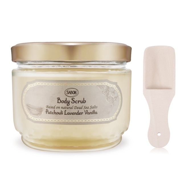 SABON 經典P-L-V身體磨砂膏(600g)-新版+歐沛媞木勺-國際航空版