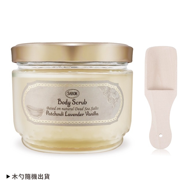 SABON 經典P-L-V身體磨砂膏(600g)-新版+歐沛媞木勺-國際航空版