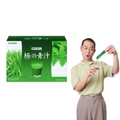 SUNTORY 極之青汁 大麥若葉+明日葉 30包(大麥若葉、明日葉、關華豆膠) image