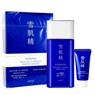 KOSE 高絲 KOSE高絲 雪肌精輕水感UV防曬乳組60g+洗顏霜20g