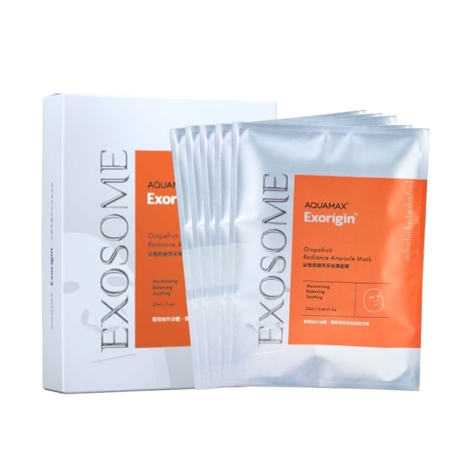 AQUAMAX Exorigin 泌柚奇蹟亮采保濕面膜5片(盒裝)