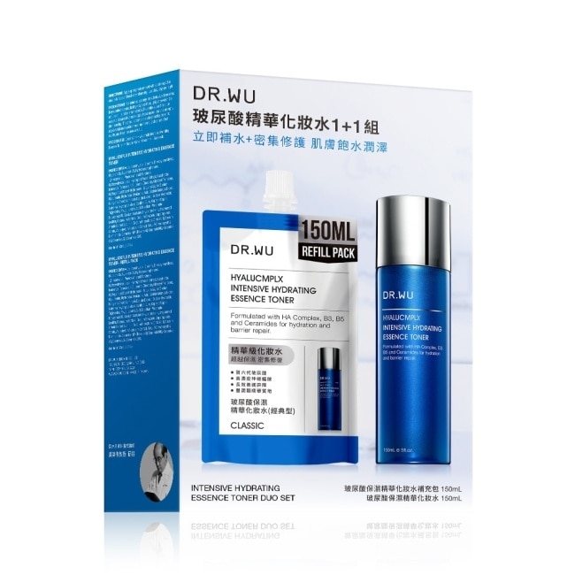 DR.WU 玻尿酸精華化妝水1+1組