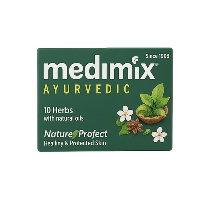【Medimix】印度綠寶石皇室藥草浴美肌皂-草本125g*8公司貨