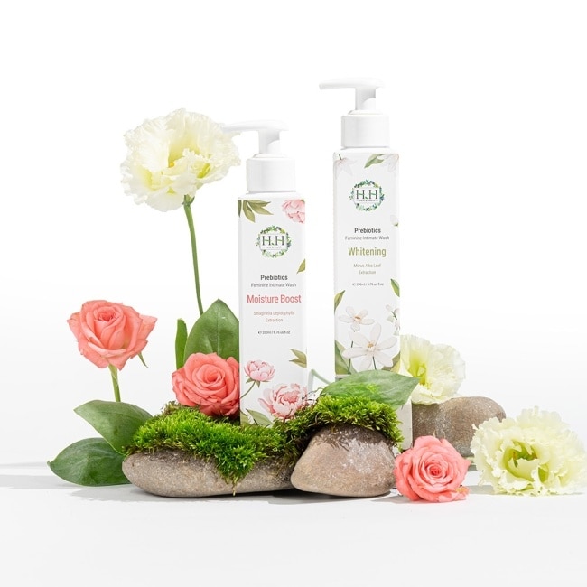 HH私密益生元潔淨露200ml(復活草滋潤+桑白葉嫩白)+私密濕式衛生紙10抽(蘆薈x5)