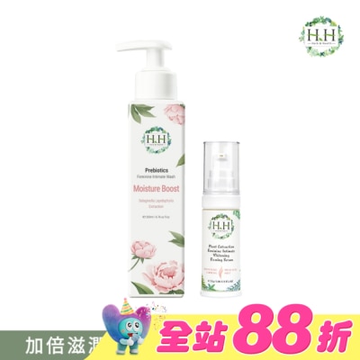 HH - HH私密益生元潔淨露200ml(復活草滋潤)+私密美白緊緻凝露30g(柑橘)