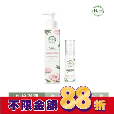 HH HH私密益生元潔淨露200ml(復活草滋潤)+私密美白緊緻凝露30g(柑橘)