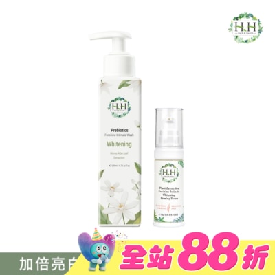 HH - HH私密益生元潔淨露200ml(桑白葉嫩白)+私密美白緊緻凝露30g(柑橘)