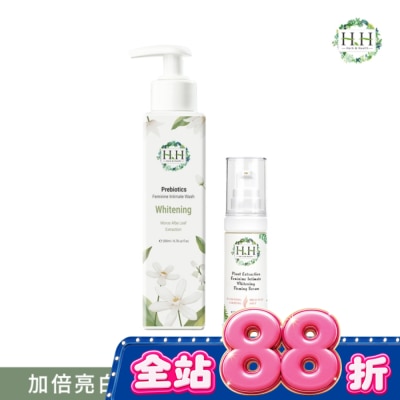 HH - HH私密益生元潔淨露200ml(桑白葉嫩白)+私密美白緊緻凝露30g(柑橘) image