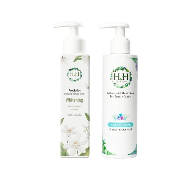 HH私密益生元潔淨露200ml(桑白葉嫩白)+私密衣物手洗精200ml(寶貝粉香)
