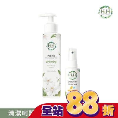 HH - HH私密益生元潔淨露200ml(桑白葉嫩白)+私密舒緩噴霧50ml(柑橘涼感)