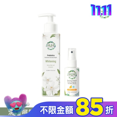 HH HH私密益生元潔淨露200ml(桑白葉嫩白)+私密舒緩噴霧50ml(柑橘涼感)