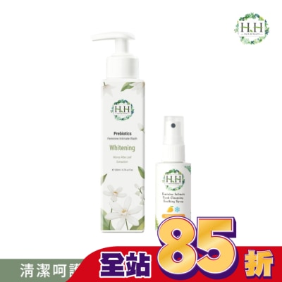 HH HH私密益生元潔淨露200ml(桑白葉嫩白)+私密舒緩噴霧50ml(柑橘涼感)