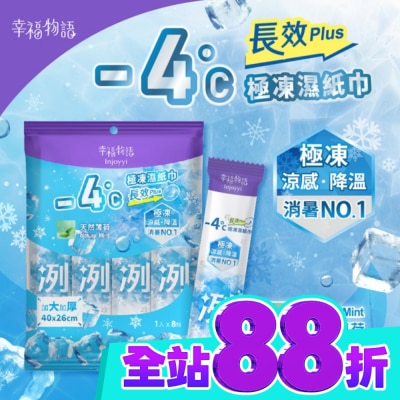 BenQ Healthcare 明基健康生活 幸福物語 4°c極凍濕紙巾(長效PLUS)8入 天然薄荷 image