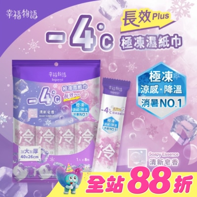 BenQ Healthcare 明基健康生活 - 幸福物語- 4°c極凍濕紙巾(長效PLUS)8入_清新皂香