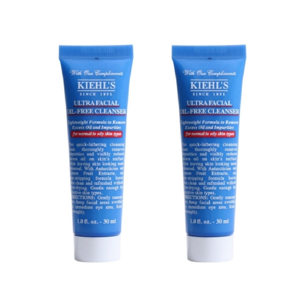 KIEHL S Kiehls契爾氏冰河保濕無油清爽潔面慕斯30ml 買一送一