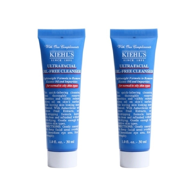 KIEHL S Kiehls契爾氏冰河保濕無油清爽潔面慕斯30ml 買一送一
