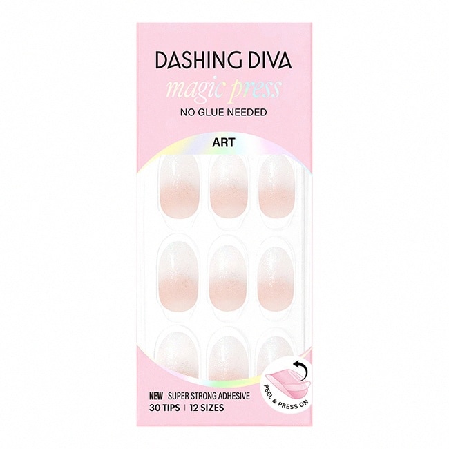 Dashing Diva/M 薄型經典美甲片-霜感微甜-30片