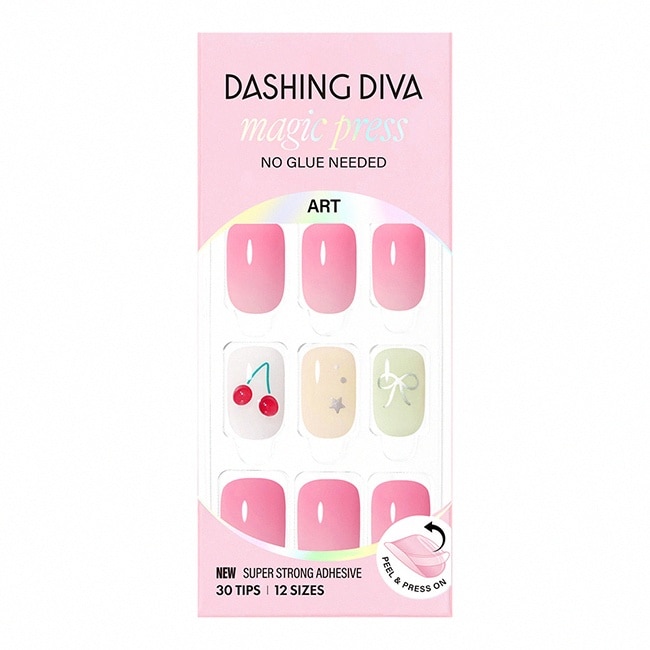 Dashing Diva/M 薄型經典美甲片-微甜小樂章-30片