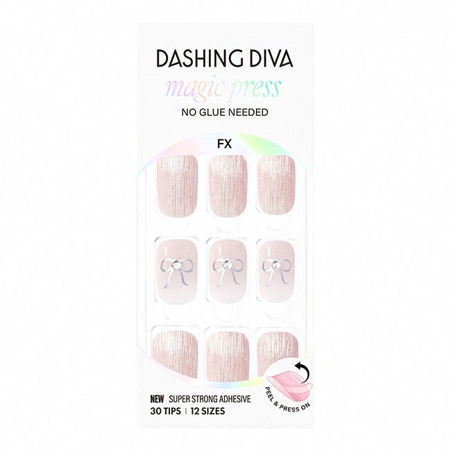 Dashing Diva/F時尚潮流美甲片-百褶緞帶-30片