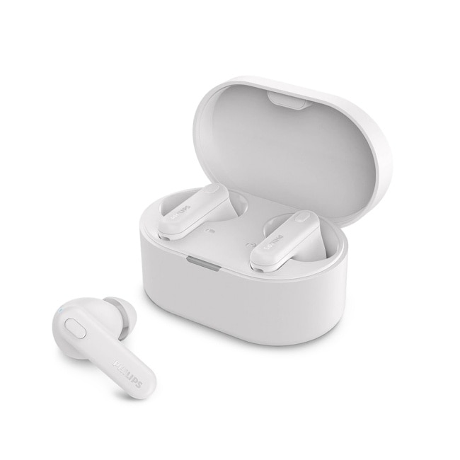 PHILIPS 人體工學舒適型真無線藍牙耳機(白)-TAT1108WT