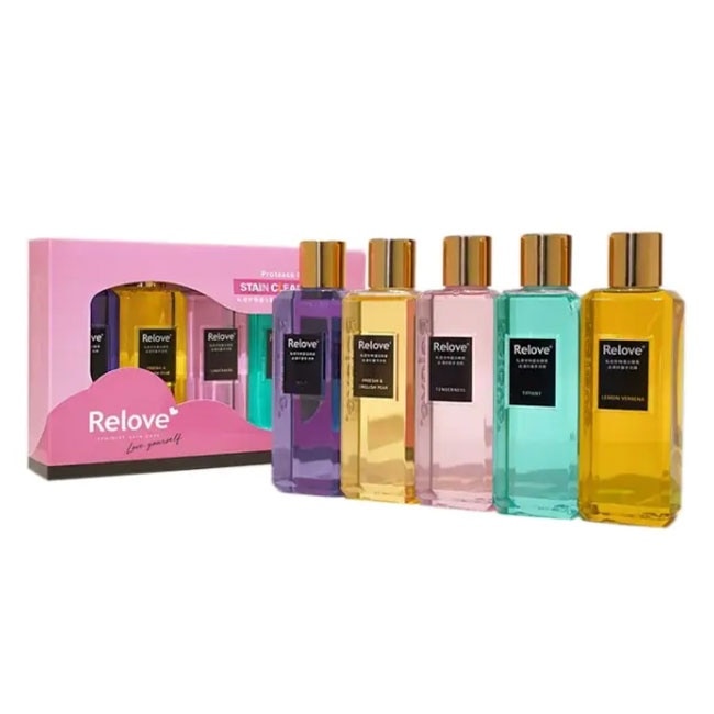 Relove蛋白酵素去漬抑菌手洗精220mlx5入限定禮盒
