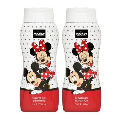 DISNEY Disney 米奇米妮 2合1 沐浴洗髮精 500ml(2入)