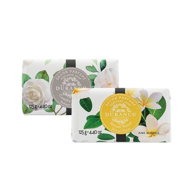 DURANCE朵昂思 花漾香皂(125g)X2-山茶花+梔子花-專櫃公司貨