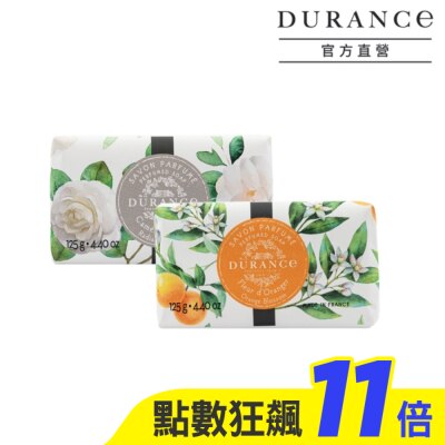 DURANCE 朵昂思 DURANCE朵昂思 花漾香皂(125g)X2-山茶花+橙花-專櫃公司貨