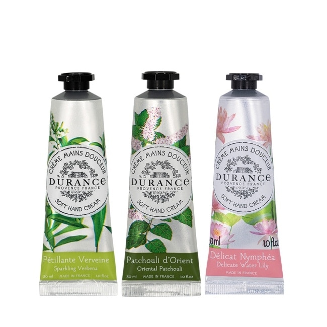 DURANCE朵昂思 花漾護手霜(30ml)X3-睡蓮+馬鞭草+東方經典-專櫃公司貨