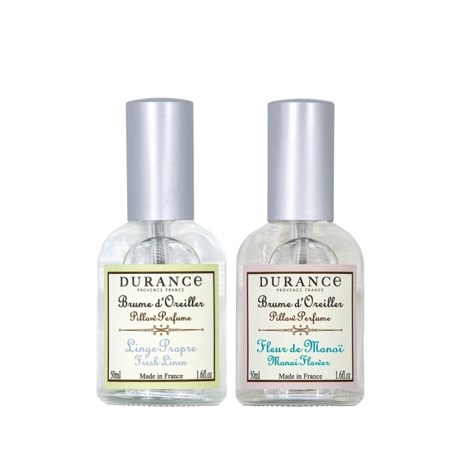 DURANCE朵昂思 枕頭香水2入(50mlX2)-芙蓉花+清新亞麻-專櫃公司貨