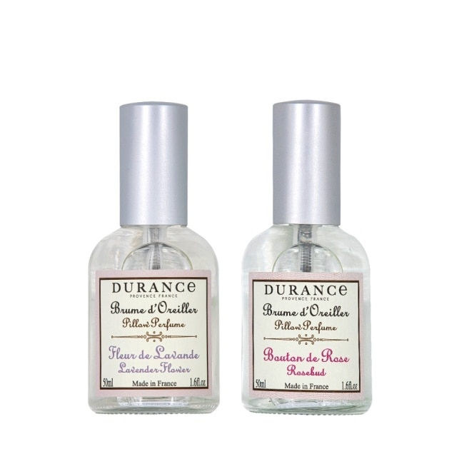 DURANCE朵昂思 枕頭香水2入(50mlX2)-玫瑰花蕾+薰衣草-專櫃公司貨
