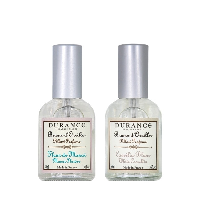 DURANCE朵昂思 枕頭香水2入(50mlX2)-山茶花+芙蓉花-專櫃公司貨