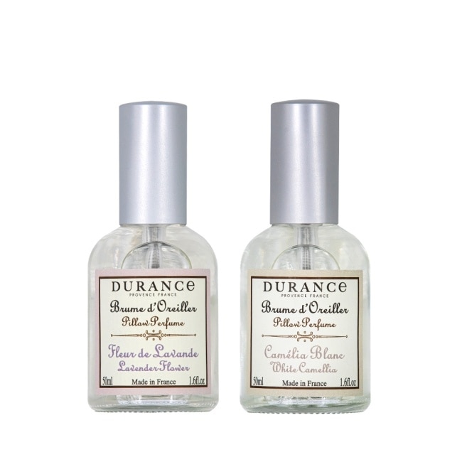 DURANCE朵昂思 枕頭香水2入(50mlX2)-山茶花+薰衣草-專櫃公司貨