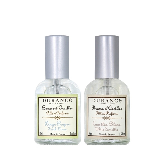 DURANCE朵昂思 枕頭香水2入-山茶花+清新亞麻-專櫃公司貨